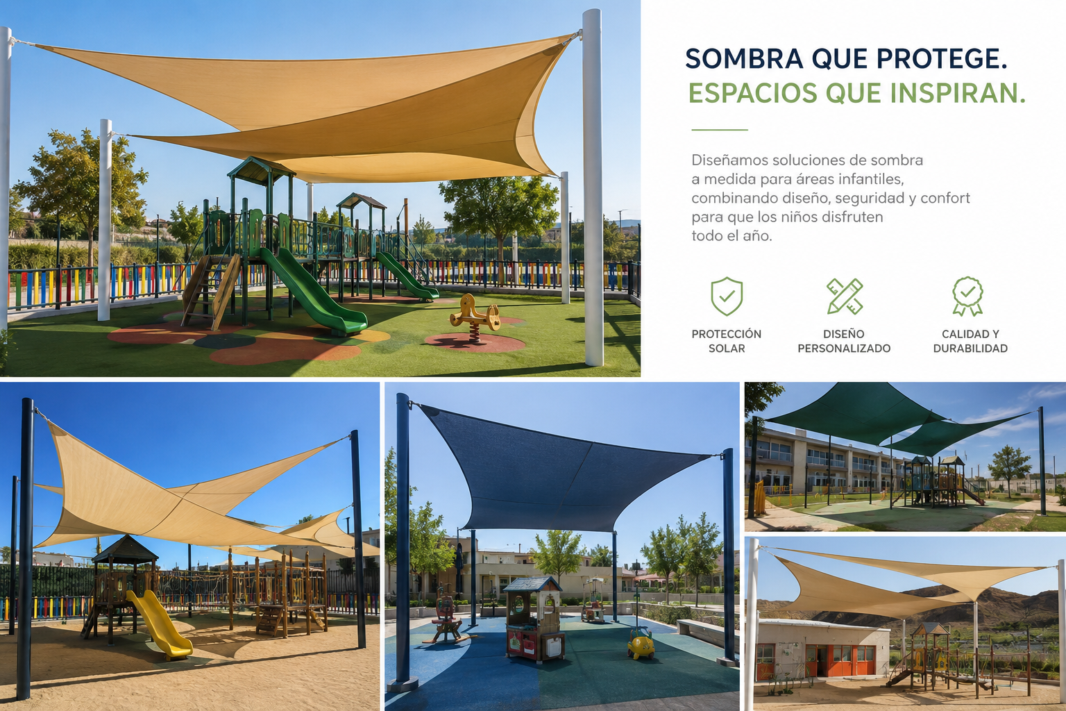 Toldos et pergolas en bois pour aires de jeux