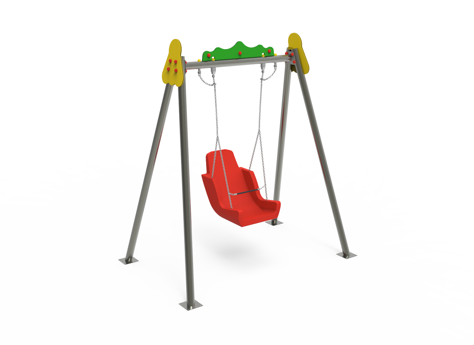 Stainless Steel Inclusive Seat Single Swing ♿︎