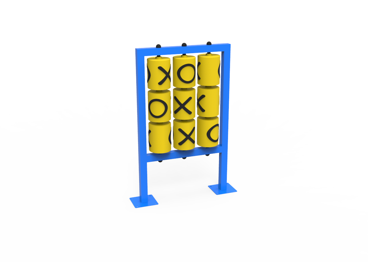 Metallic Interactive Tic-Tac-Toe Panel ♿︎