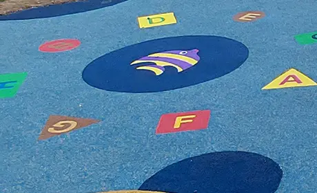 Circle 120 cm with graphics, letter or number