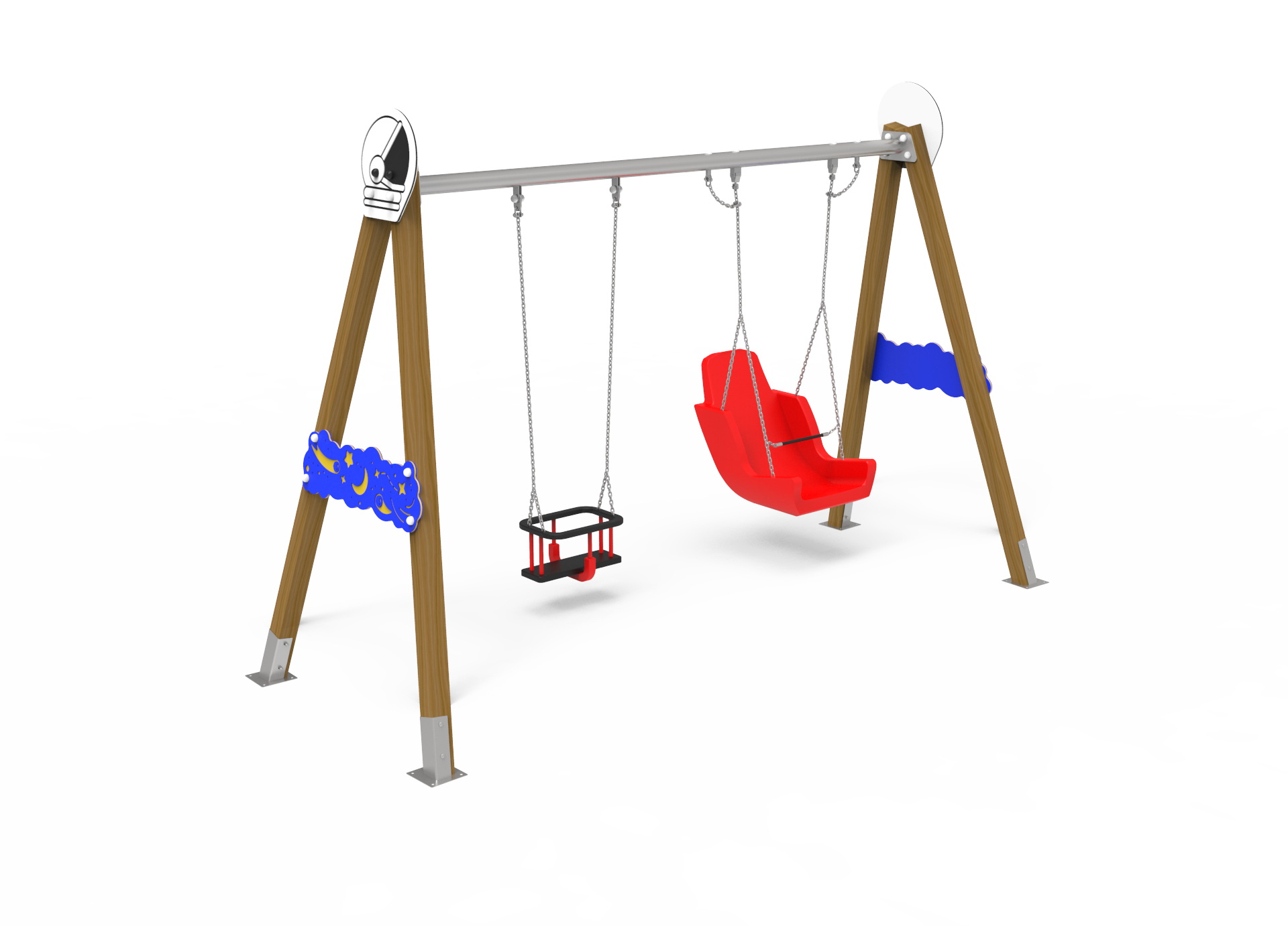 Astro Double Swing with Inclusive and Cradle Seat ♿︎