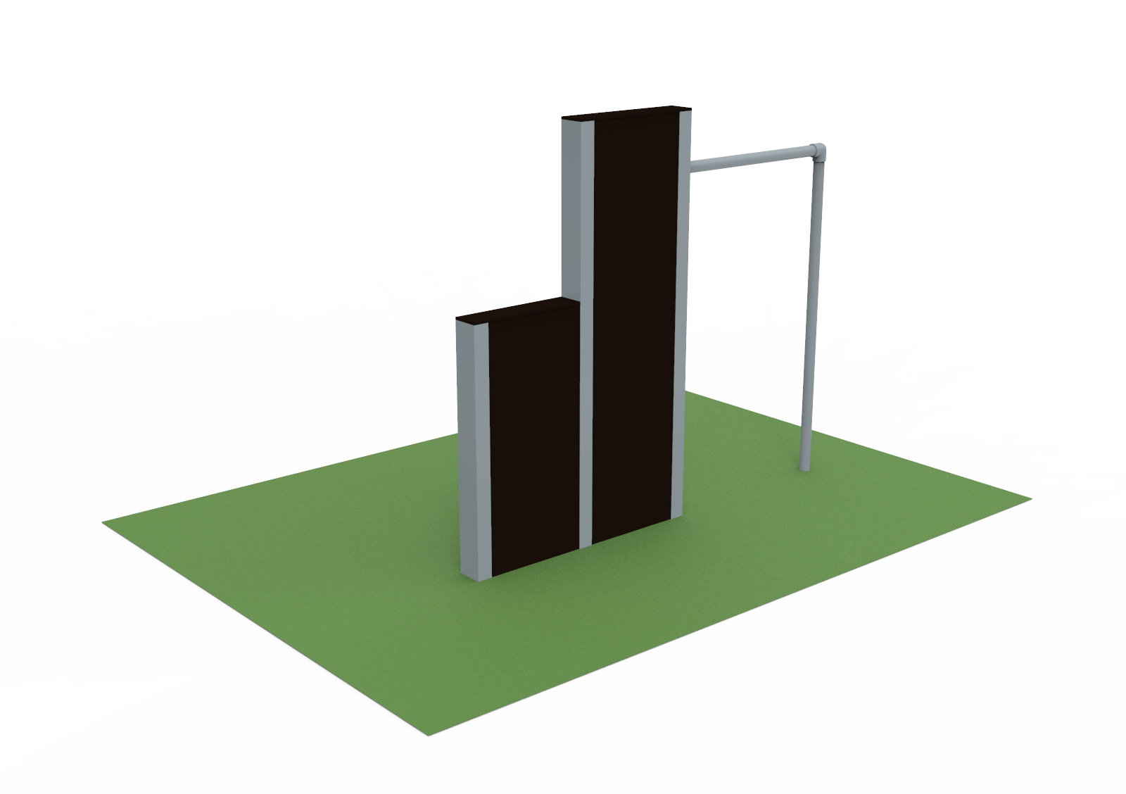 Stepped Wall with Bar