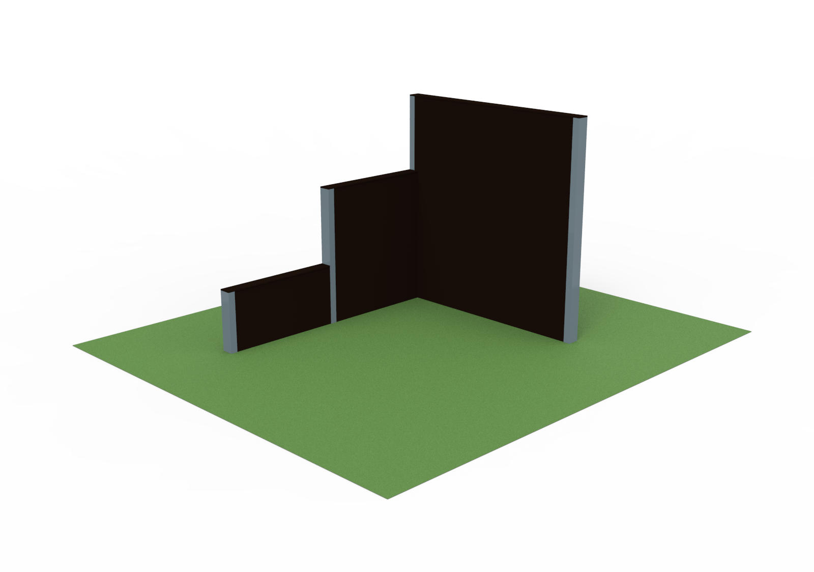 Triple Stepped Wall